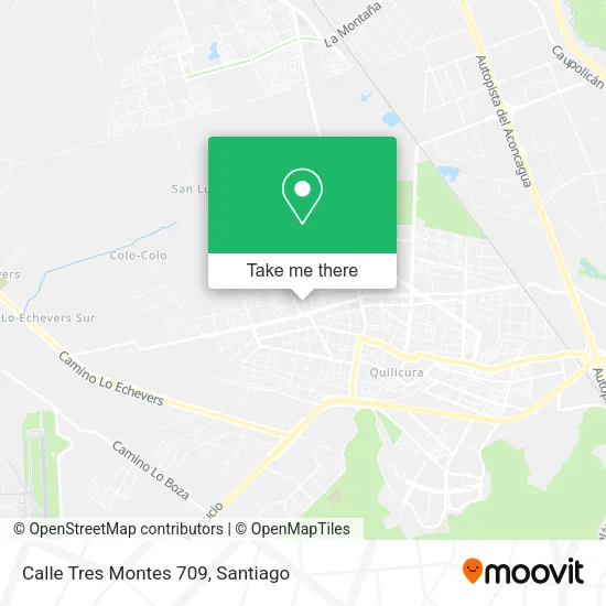 Mapa de Calle Tres Montes 709