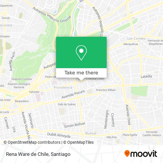 Mapa de Rena Ware de Chile