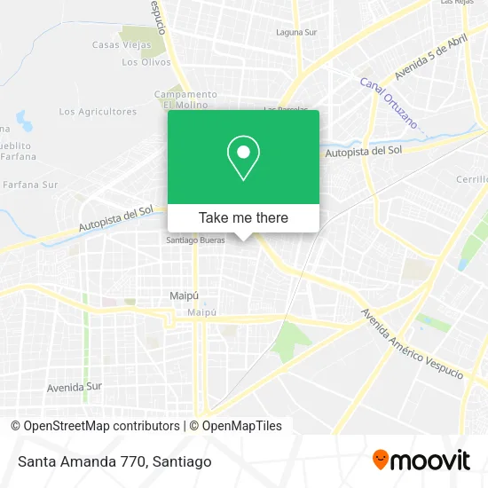 Santa Amanda 770 map
