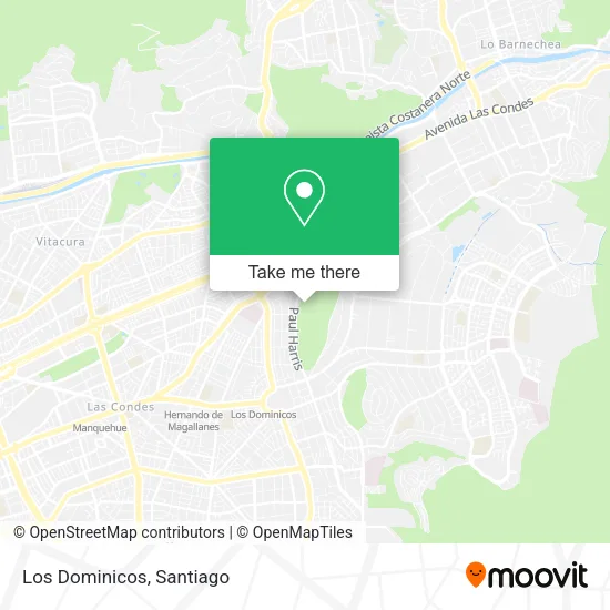 Los Dominicos map