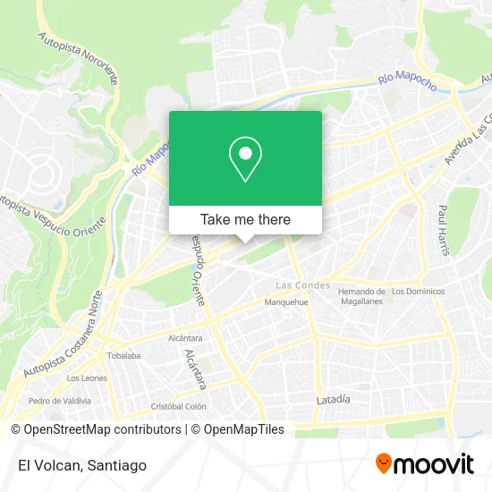 El Volcan map