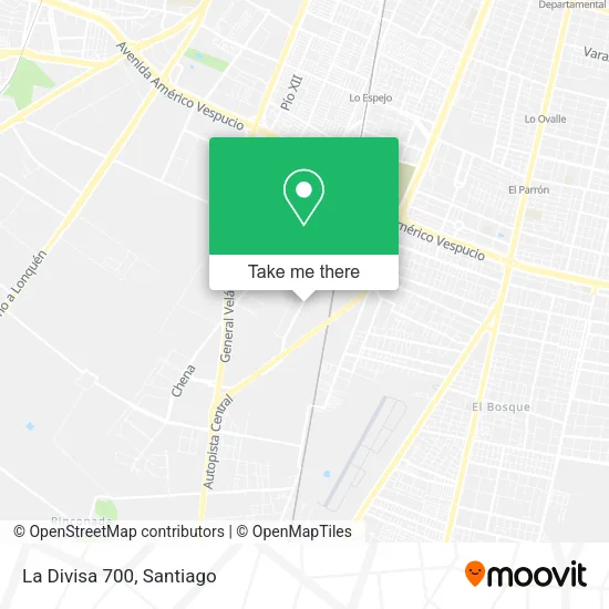 La Divisa 700 map