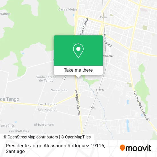 Presidente Jorge Alessandri Rodríguez 19116 map