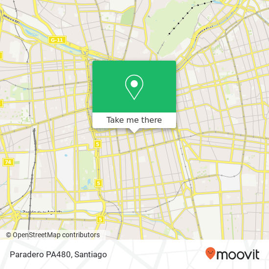 Paradero PA480 map