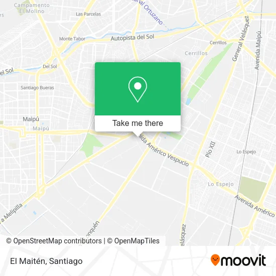 El Maitén map