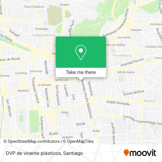 DVP de vicente plásticos map