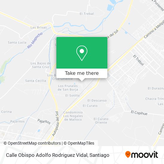 Mapa de Calle Obispo Adolfo Rodriguez Vidal