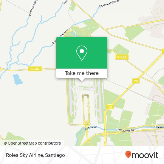 Roles Sky Airline map