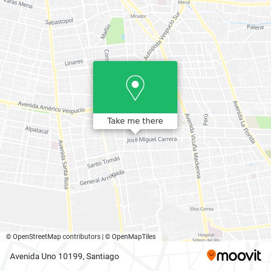 Avenida Uno 10199 map