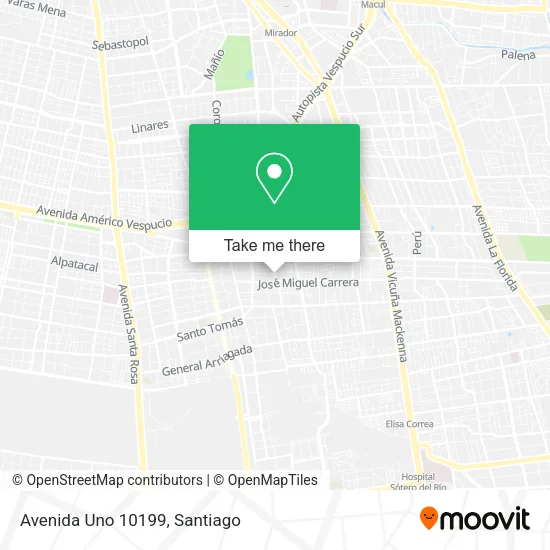 Avenida Uno 10199 map