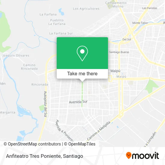 Anfiteatro Tres Poniente map