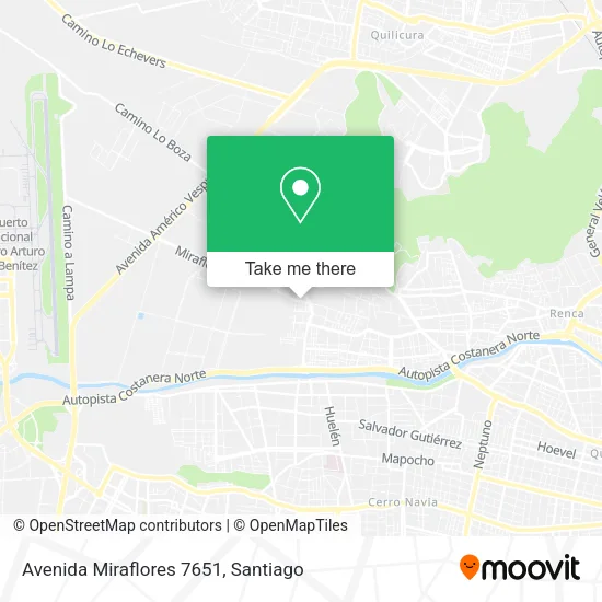 Avenida Miraflores 7651 map