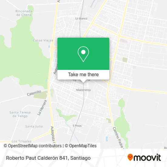 Roberto Paut Calderón 841 map