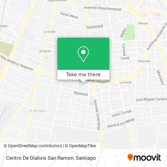 Mapa de Centro De Dialisis San Ramon