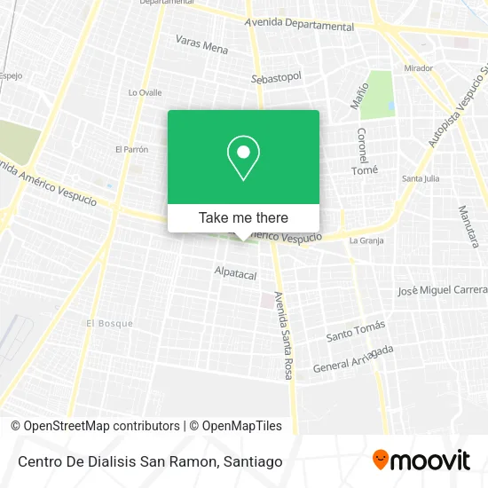 Centro De Dialisis San Ramon map