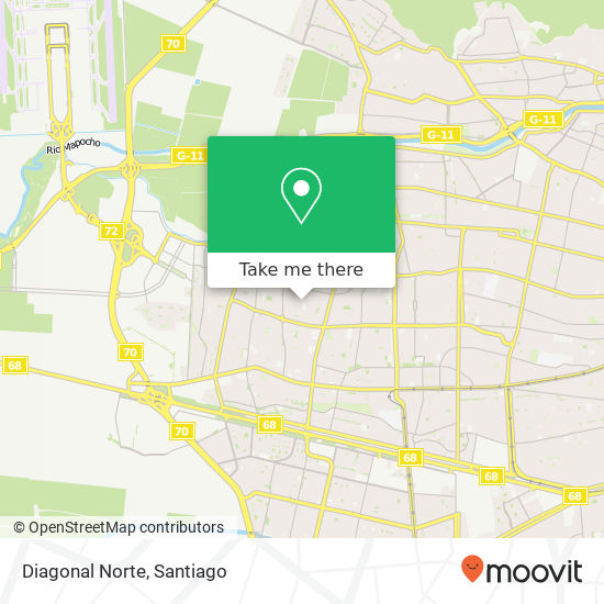 Diagonal Norte map