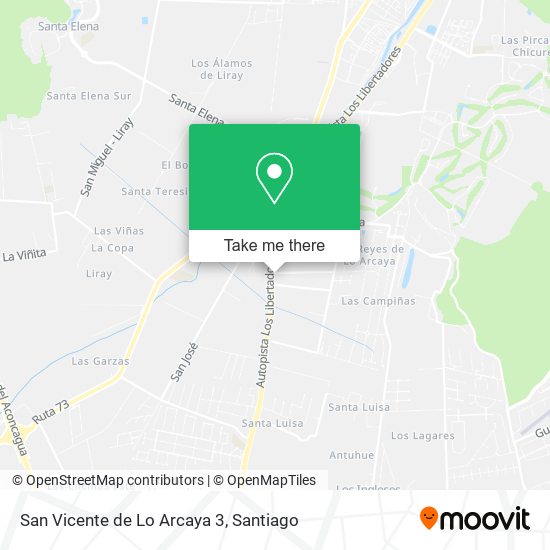 San Vicente de Lo Arcaya 3 map