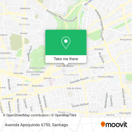 Avenida Apoquindo 6750 map