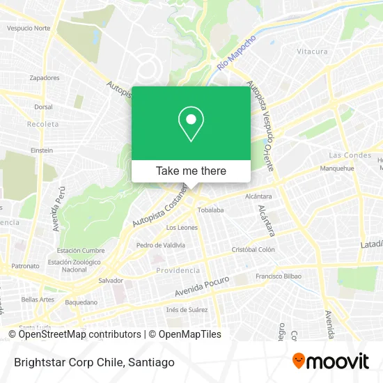 Brightstar Corp Chile map