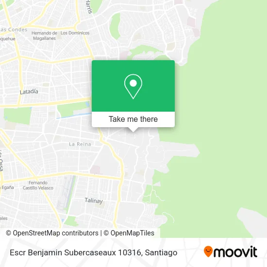 Escr Benjamin Subercaseaux 10316 map