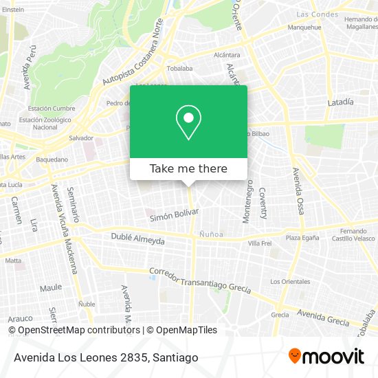 Avenida Los Leones 2835 map