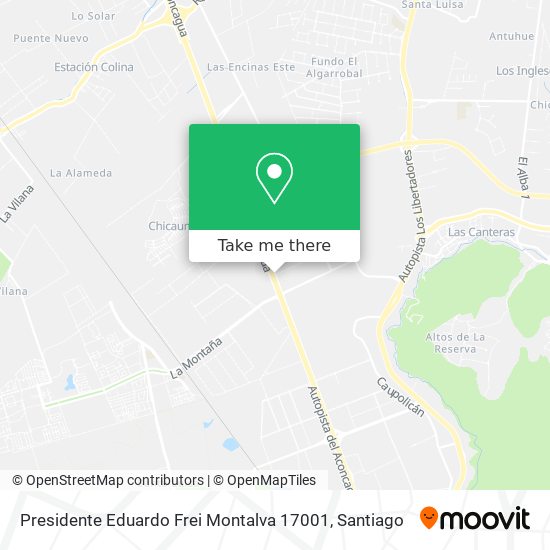 Presidente Eduardo Frei Montalva 17001 map