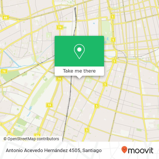 Antonio Acevedo Hernández 4505 map