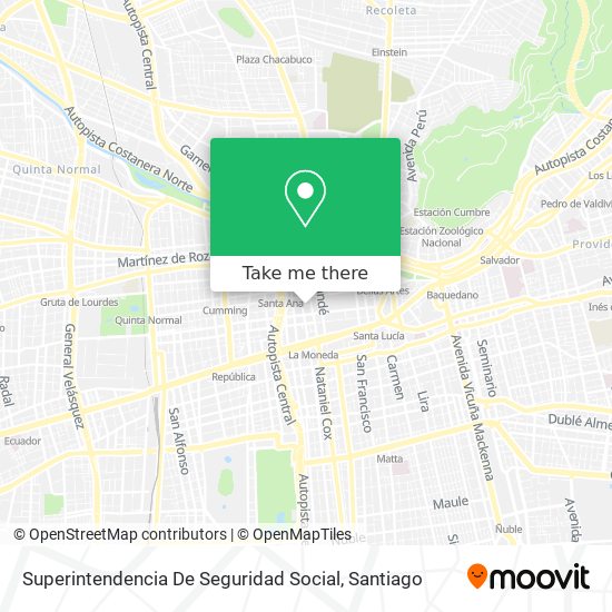 Superintendencia De Seguridad Social map