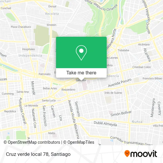 Cruz verde local 78 map
