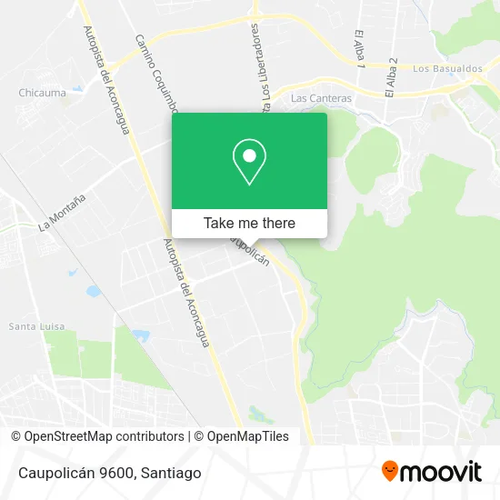 Mapa de Caupolicán 9600