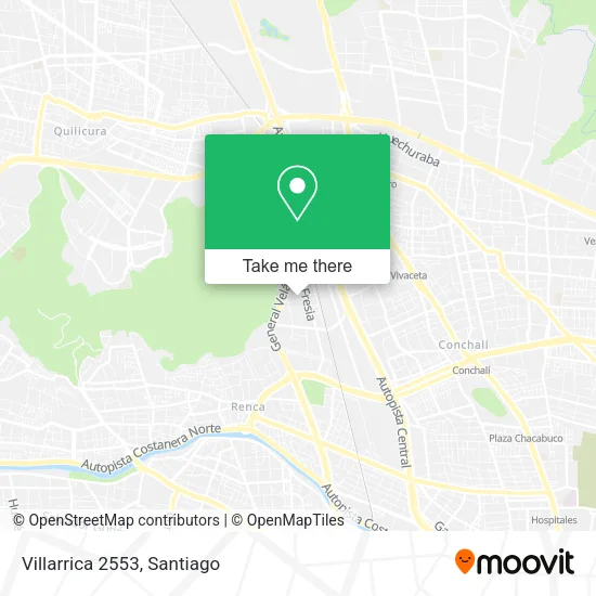 Villarrica 2553 map