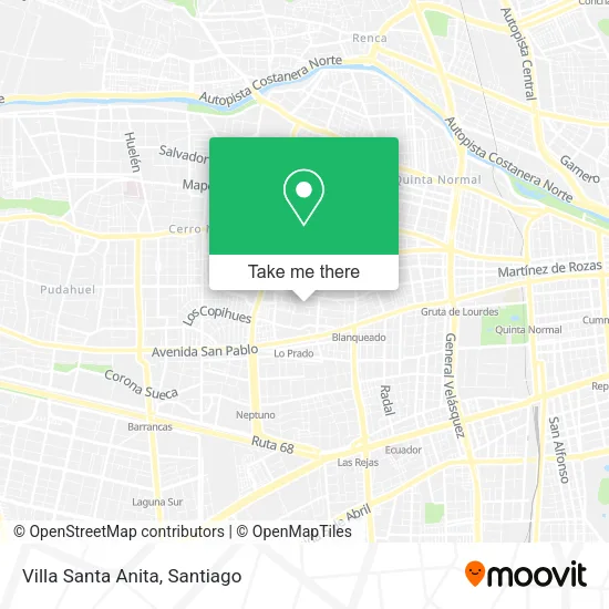 Villa Santa Anita map