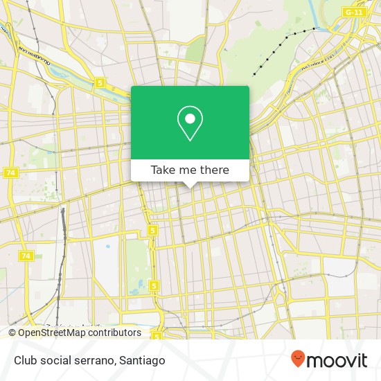 Club social serrano map