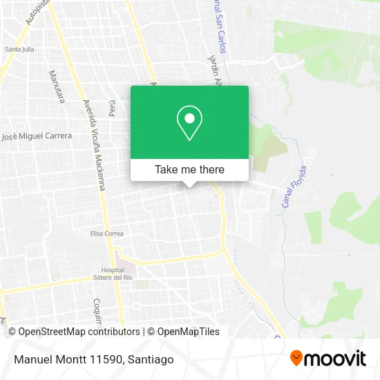 Manuel Montt 11590 map