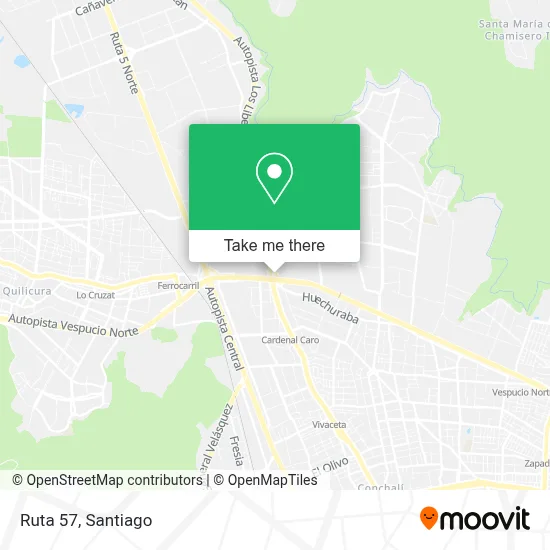 Ruta 57 map
