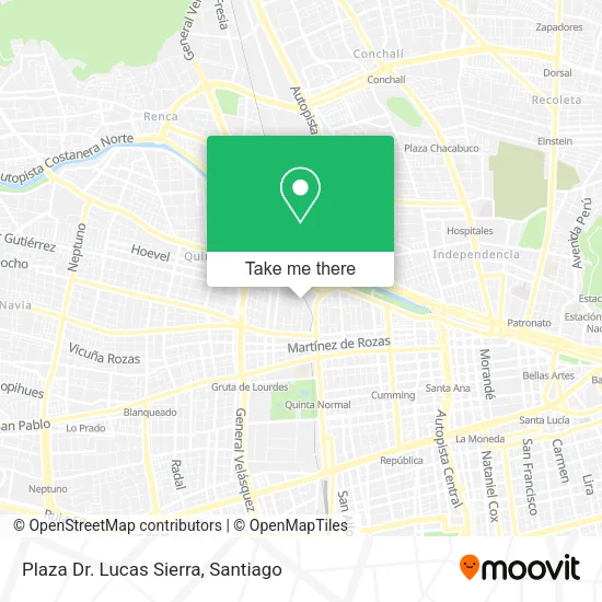 Plaza Dr. Lucas Sierra map