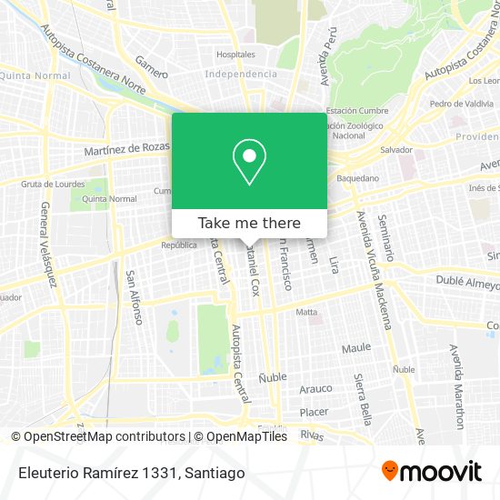 Eleuterio Ramírez 1331 map