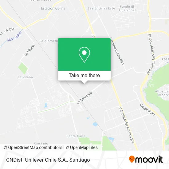CNDist. Unilever Chile S.A. map