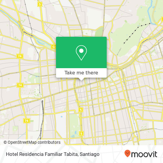 Hotel Residencia Familiar Tabita map
