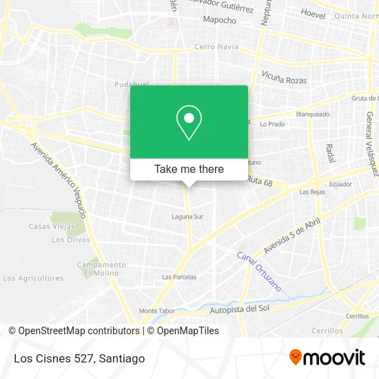 Los Cisnes 527 map