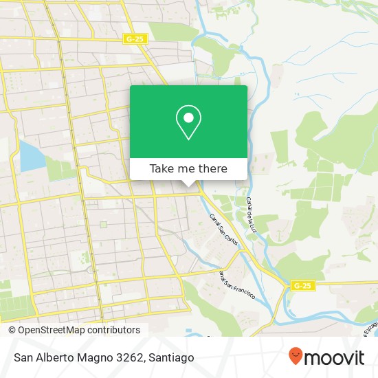 San Alberto Magno 3262 map