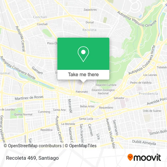 Recoleta 469 map