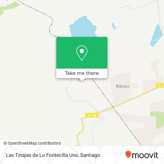 Mapa de Las Tinajas de Lo Fontecilla Uno