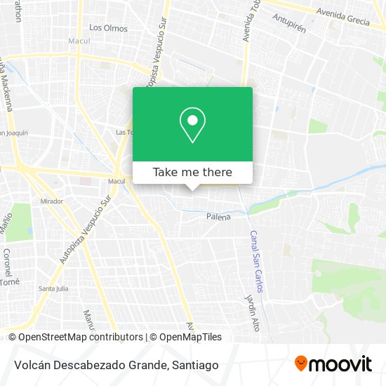 Volcán Descabezado Grande map