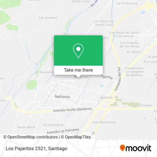 Los Pajaritos 2521 map