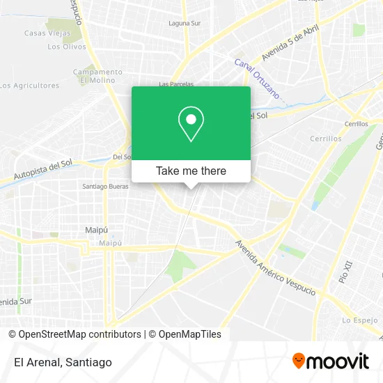 El Arenal map