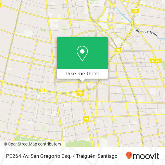 PE264-Av. San Gregorio Esq. / Traiguén map