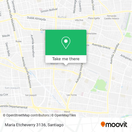 María Etcheverry 3136 map