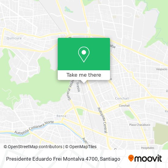Presidente Eduardo Frei Montalva 4700 map
