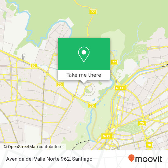 Avenida del Valle Norte 962 map